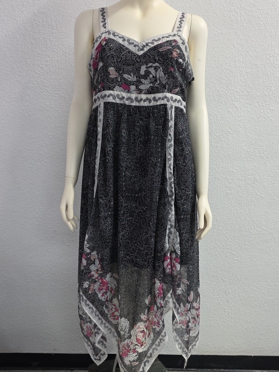 Roaman's Dresses & Skirts - Roaman's Handkerchief Hem Paisley Floral Midi Dress Size 14/16